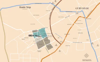 Location Map: Located in Strategic Location Business District 89 - Sector 89, Gurgaon | EMAAR